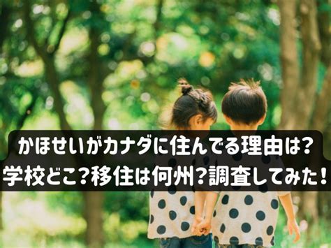 かほせい カナダに住んでる理由|かほせいチャンネルの家はなぜカナダ？カナダに住ん。